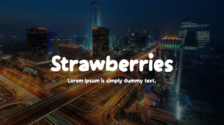 Strawberries Font