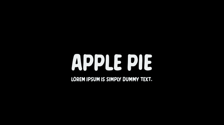 Apple Pie Font