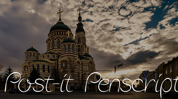 Post-it Penscript Font