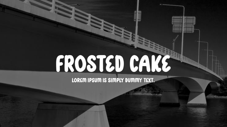 Frosted Cake Font