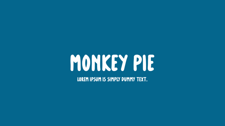 Monkey Pie Font