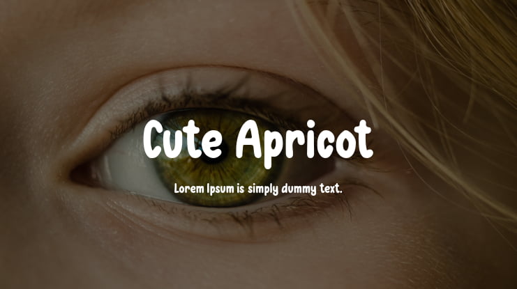 Cute Apricot Font