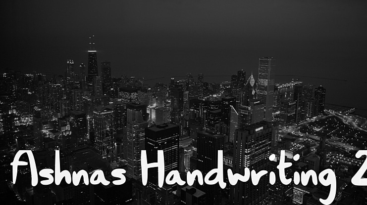 Ashnas Handwriting 2 Font