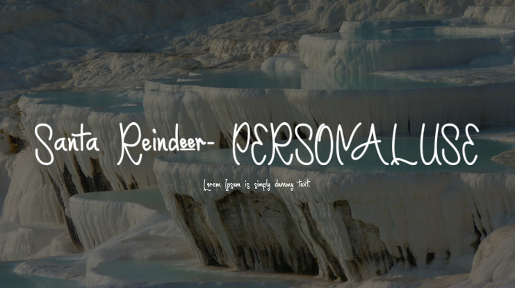 Santa Reindeer- PERSONAL USE Font