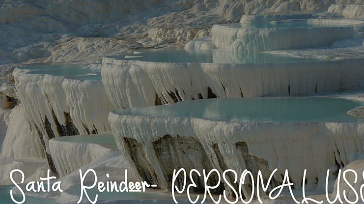 Santa Reindeer- PERSONAL USE Font