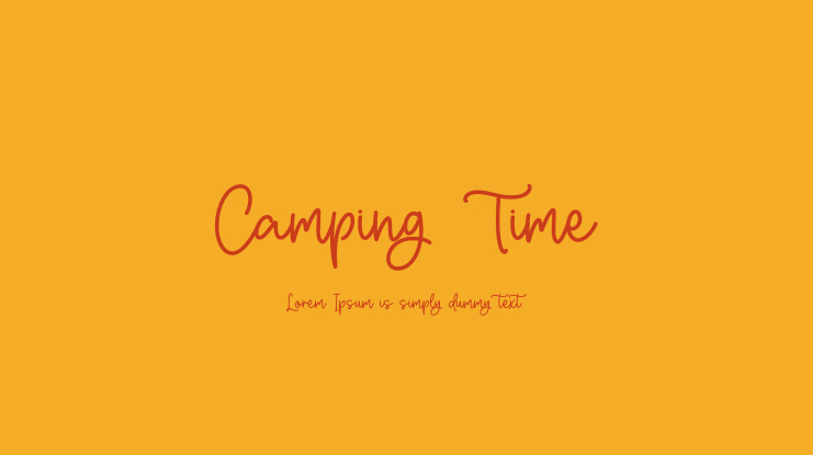 Camping Time Font