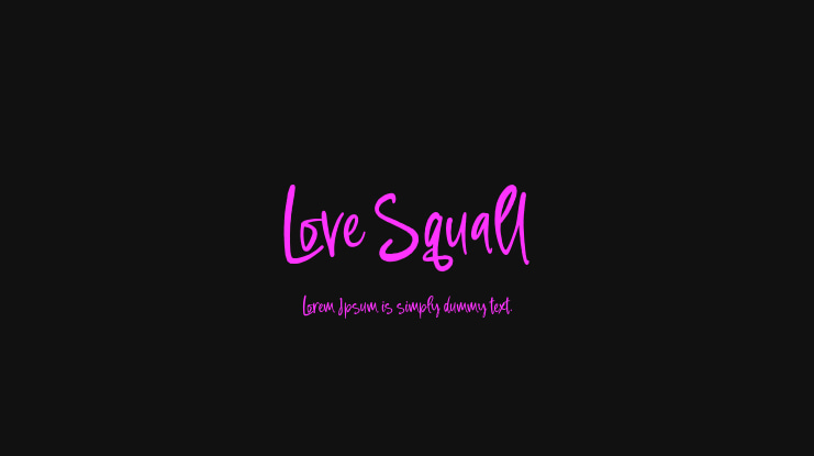Love Squall Font