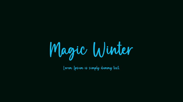 Magic Winter Font