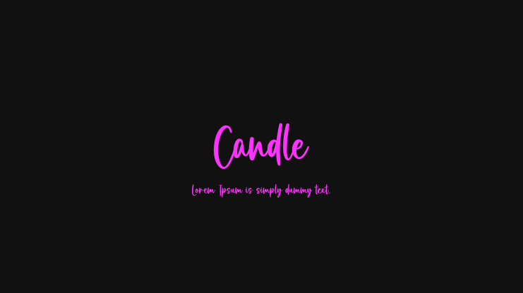 Candle Font