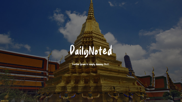 DailyNoted Font