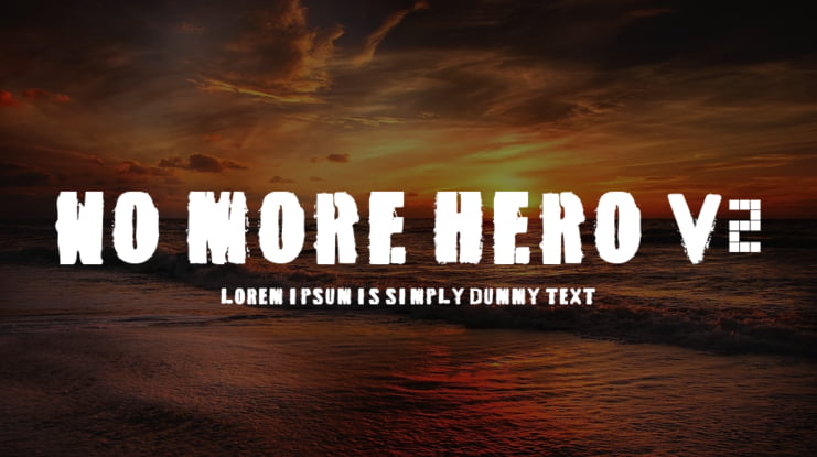 No More Hero V2 Font