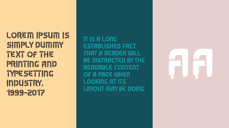 exotic stencil army Font