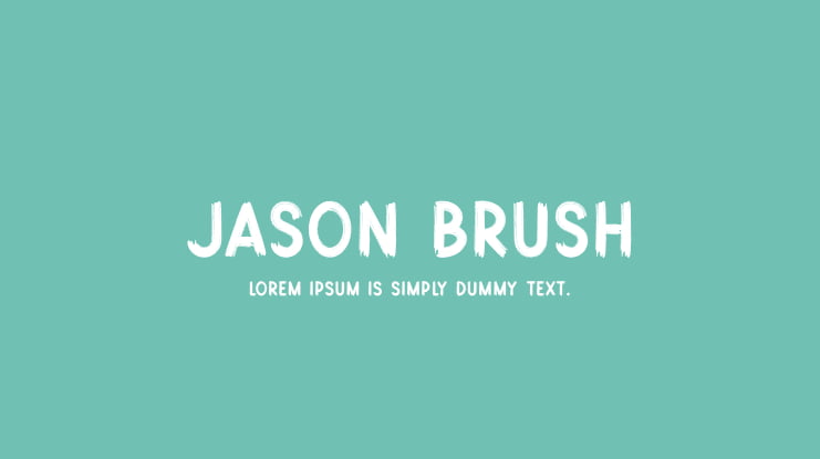 Jason Brush Font
