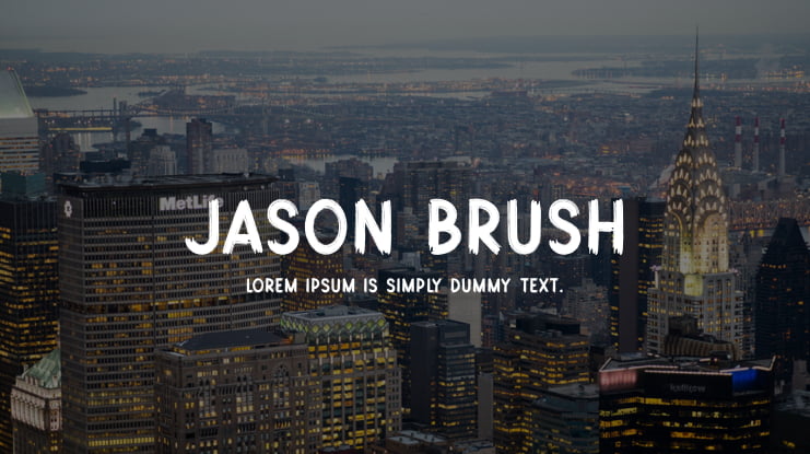 Jason Brush Font