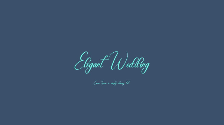Elegant Wedding Font