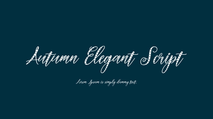 Autumn Elegant Script Font