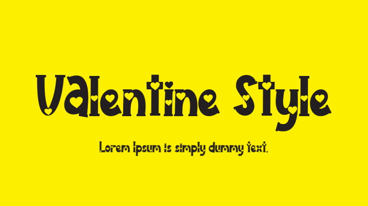 Valentine Style Font