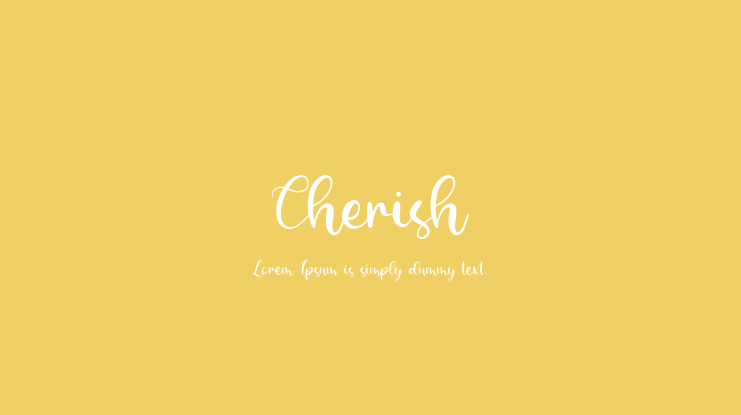 Cherish Font