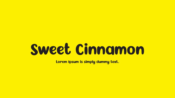Sweet Cinnamon Font