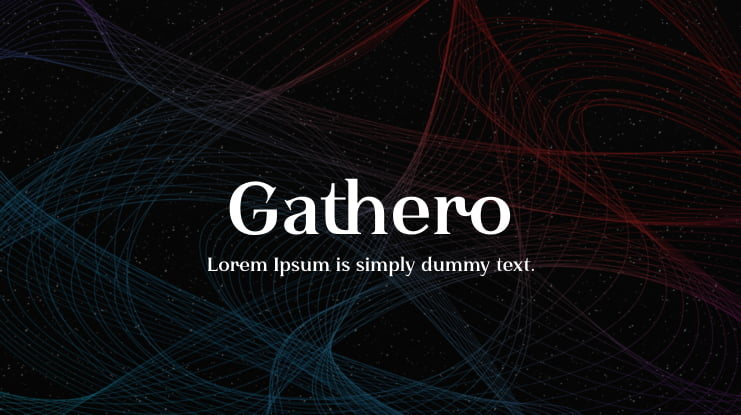 Gathero Font