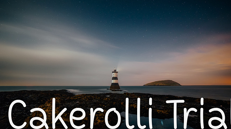 Cakerolli Trial Font