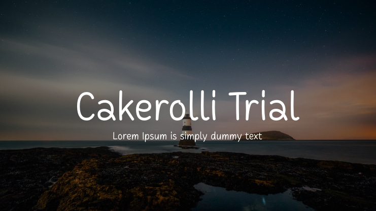 Cakerolli Trial Font
