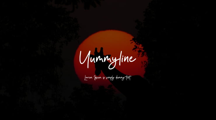 Yummyline Font