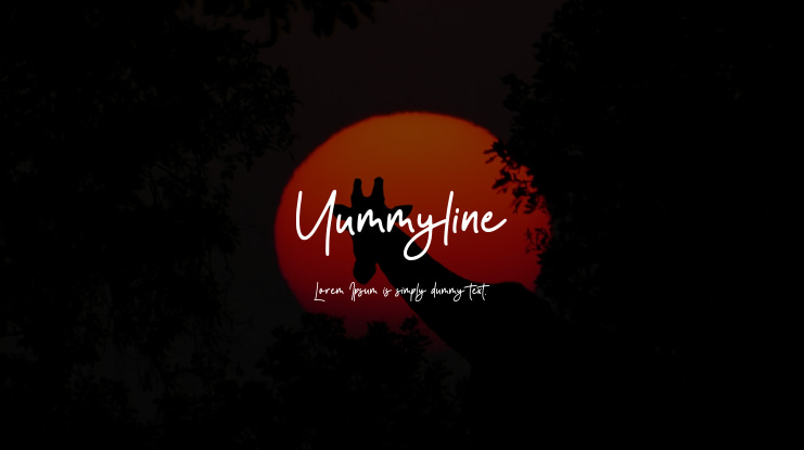 Yummyline Font
