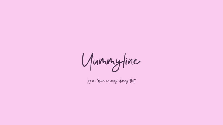 Yummyline Font