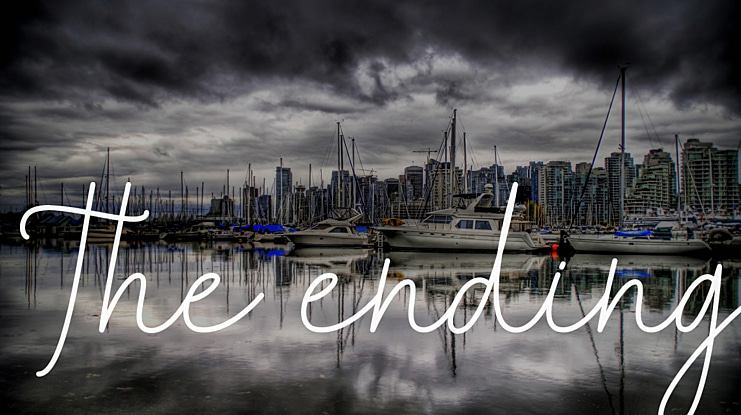 The ending Font