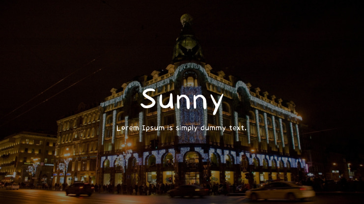 Sunny Font