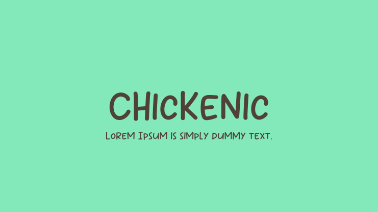 Chickenic Font