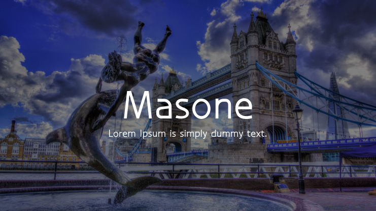 Masone Font