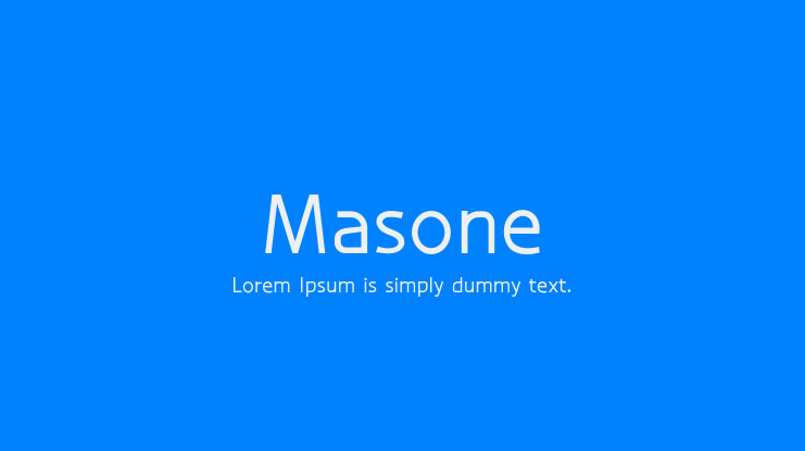 Masone Font