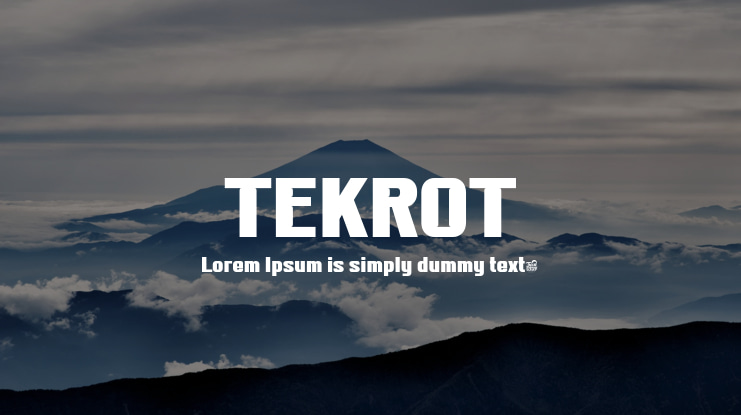 TEKROT Font Family
