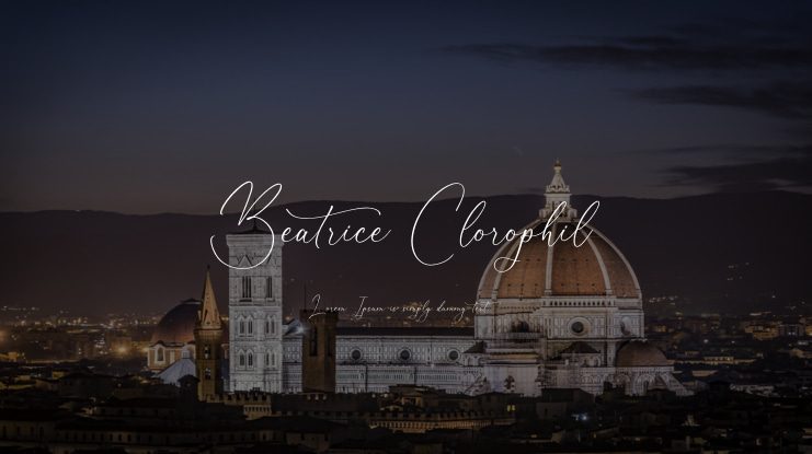 Beatrice Clorophil Font