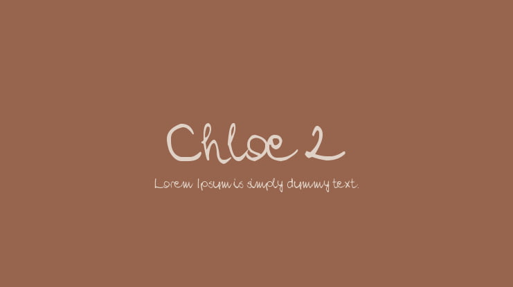 Chloe 2 Font