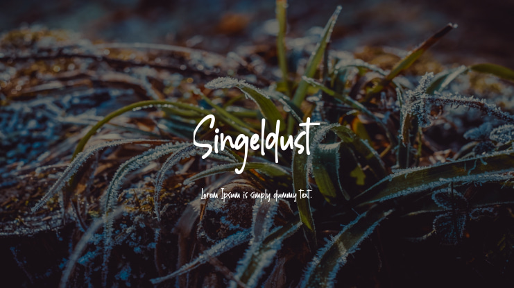 Singeldust Font