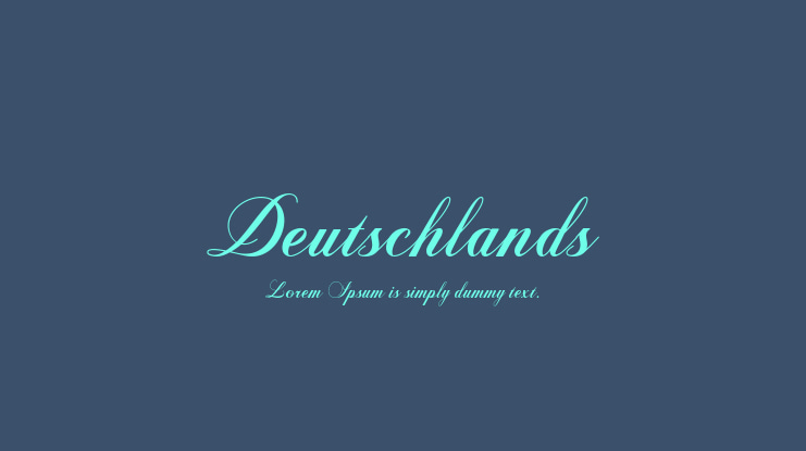 Deutschlands Font