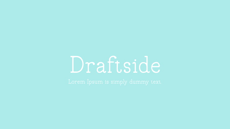Draftside Font Family