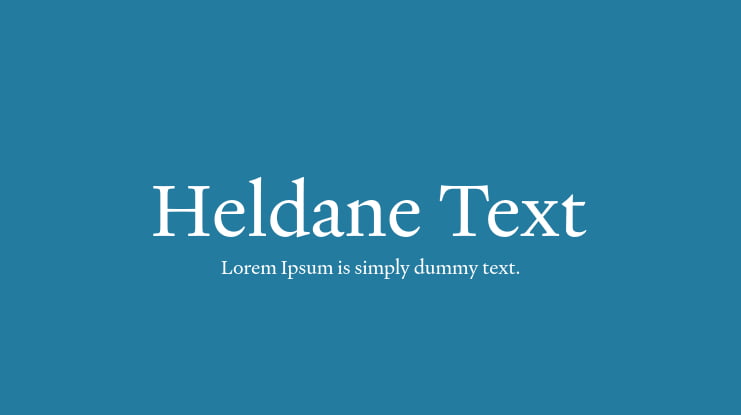 Heldane Text Font Family