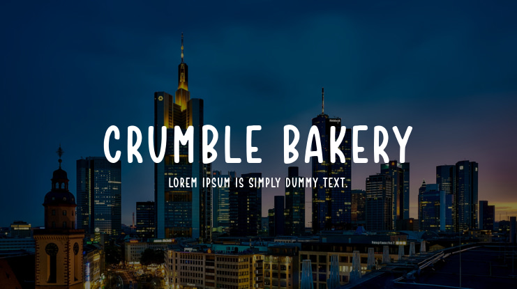 Crumble Bakery Font