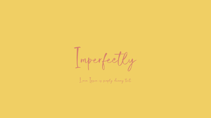 Imperfectly Font
