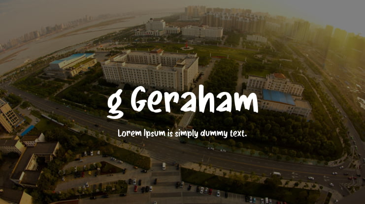 g Geraham Font