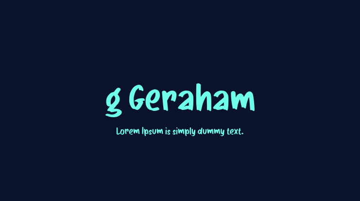 g Geraham Font