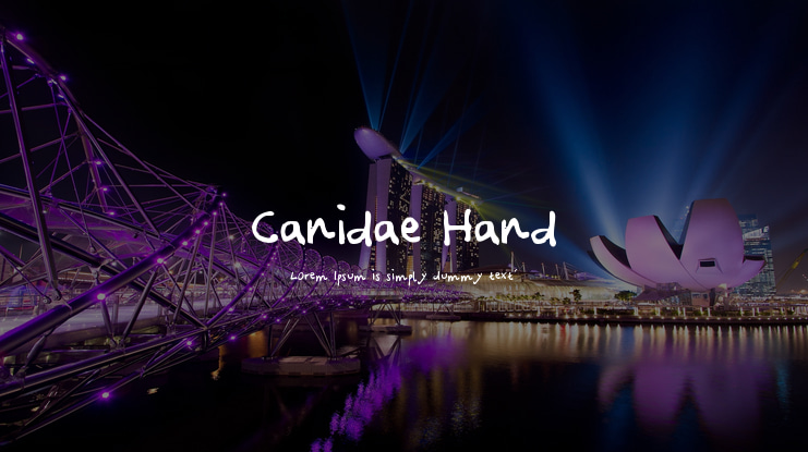 Canidae Hand Font