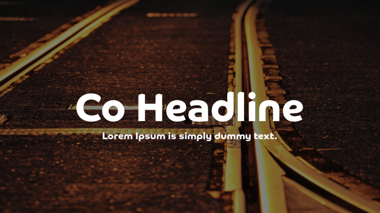 Co Headline Font Family