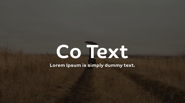 Co Text Font Family