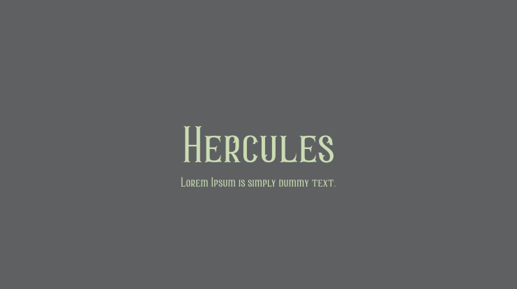 Hercules Font