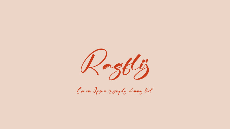 Ragflij Font